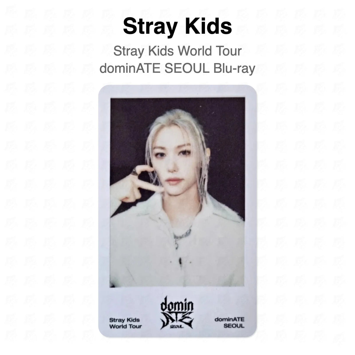 Stray Kids World Tour dominATE SEOUL Blu-ray 官方小卡