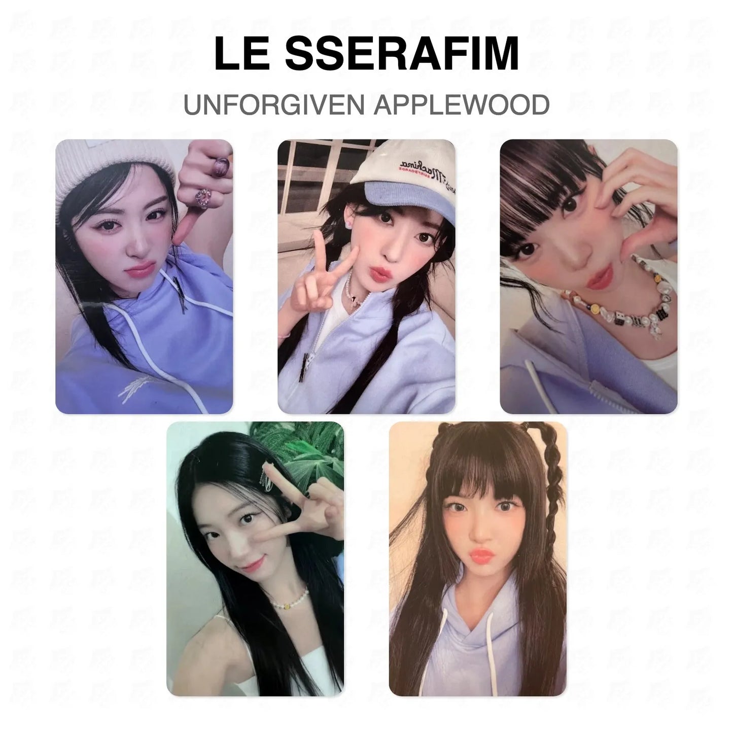 LE SSERAFIM UNFORGIVEN APPLEWOOD Official Photocard