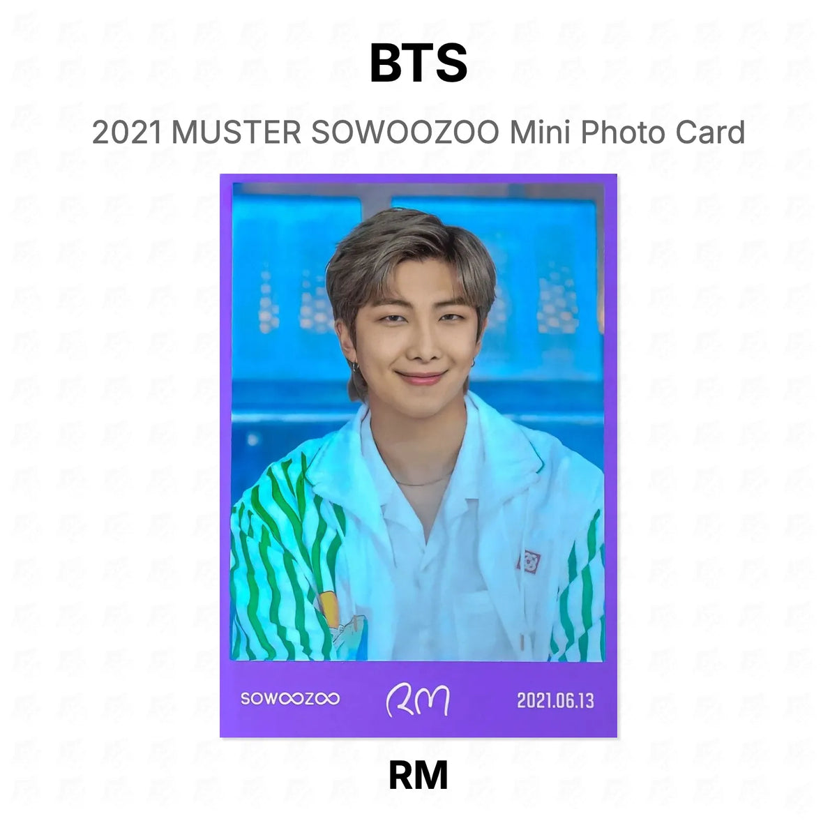 BTS 2021 MUSTER SOWOOZOO Mini Photo Card โฟโต้การ์ดของแท้