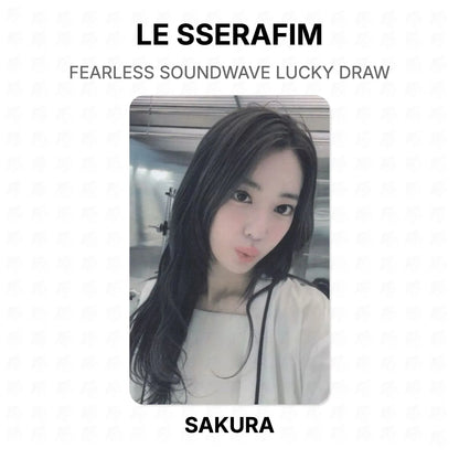 LE SSERAFIM FEARLESS SOUNDWAVE LUCKY DRAW Official Photocard