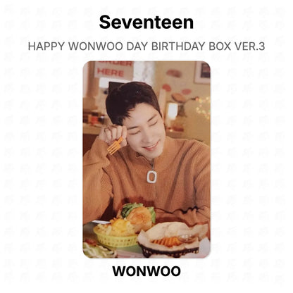 Seventeen HAPPY WONWOO DAY BIRTHDAY BOX VER.3 Official Photocard