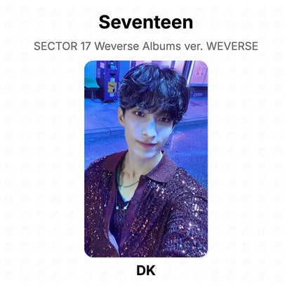 Seventeen SECTOR 17 Weverse Albums ver. WEVERSE Official Photocard