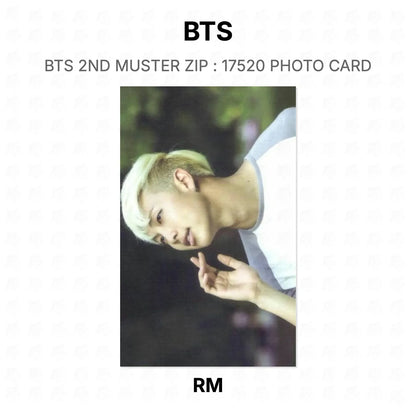 BTS 2ND MUSTER ZIP : 17520 PHOTO CARD Official Photocard