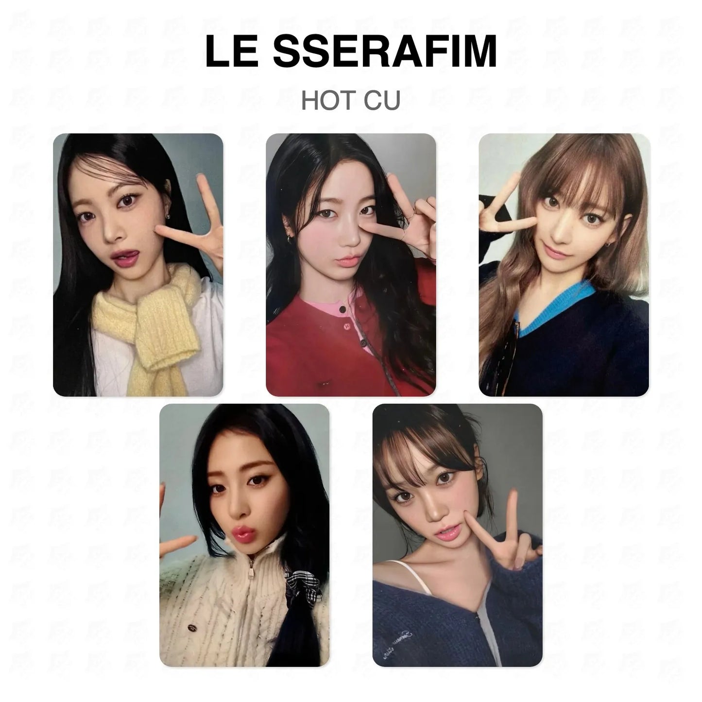 LE SSERAFIM HOT CU Official Photocard