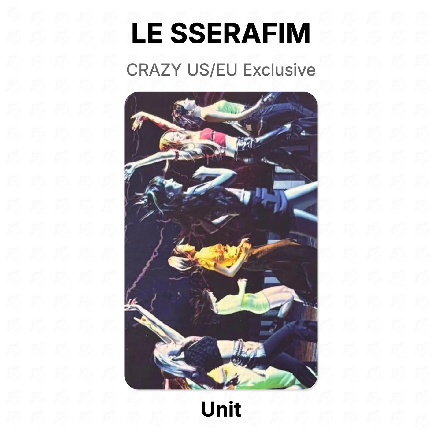 LE SSERAFIM CRAZY US/EU Exclusive Official Photocard