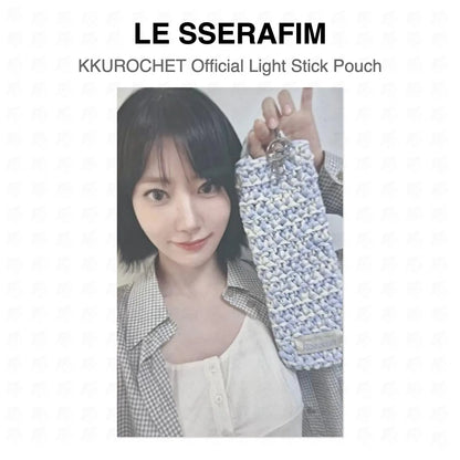 LE SSERAFIM KKUROCHET Official Light Stick Pouch Official Photocard