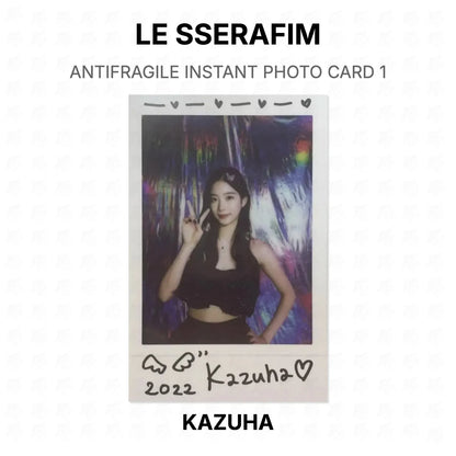 LE SSERAFIM ANTIFRAGILE INSTANT PHOTO CARD 1 Official Photocard