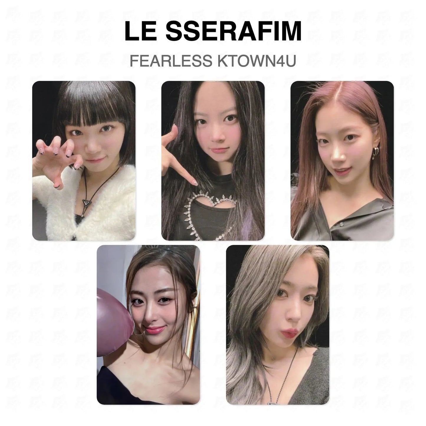 LE SSERAFIM FEARLESS KTOWN4U Official Photocard