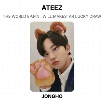 ATEEZ THE WORLD EP.FIN : WILL MAKESTAR LUCKY DRAW Official Photocard