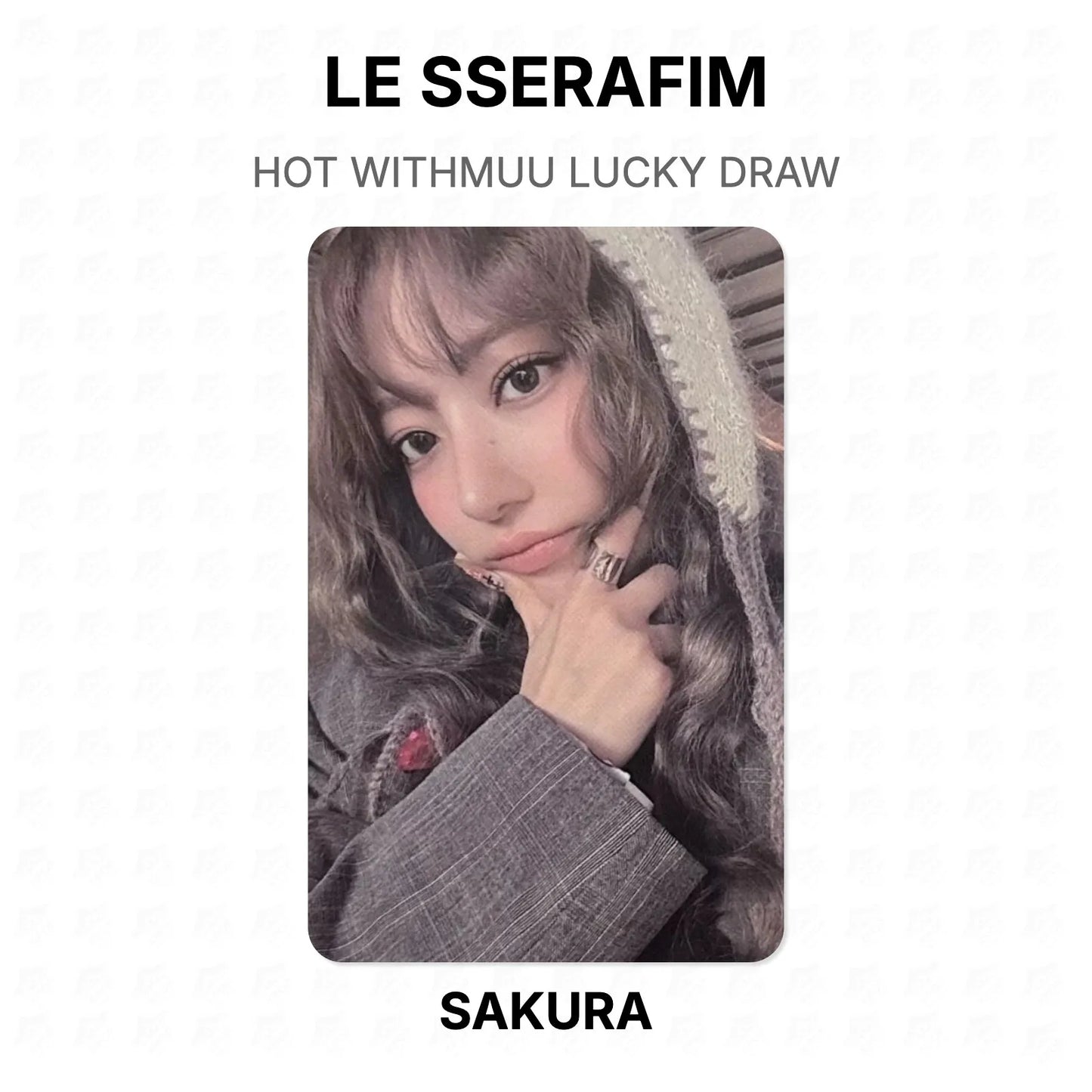 LE SSERAFIM HOT WITHMUU LUCKY DRAW Official Photocard