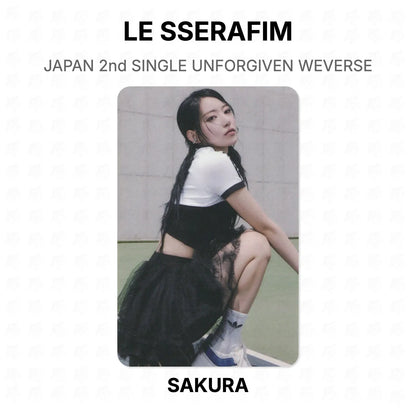 LE SSERAFIM JAPAN 2nd SINGLE UNFORGIVEN WEVERSE Official Photocard