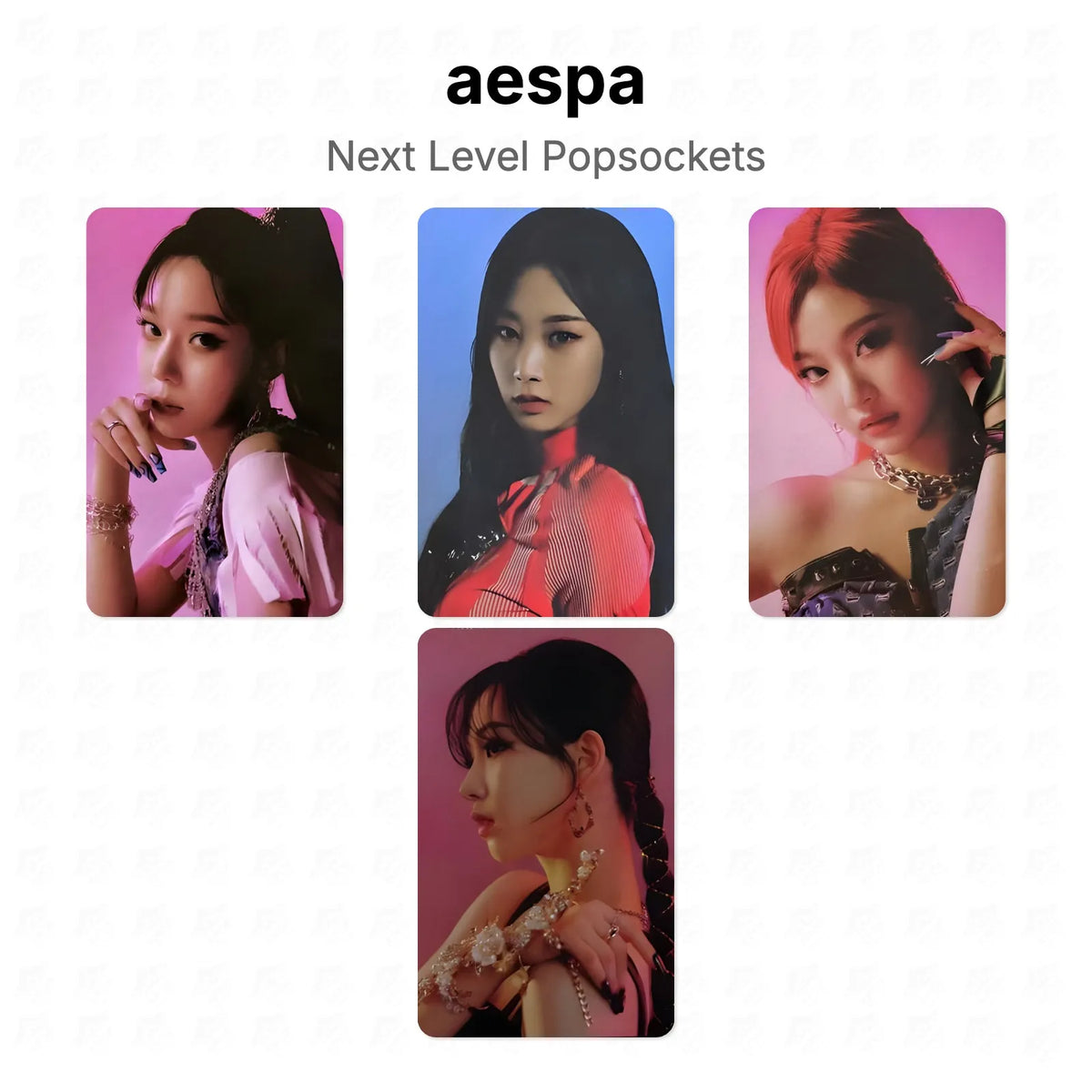 aespa Next Level Popsockets Official Photocard