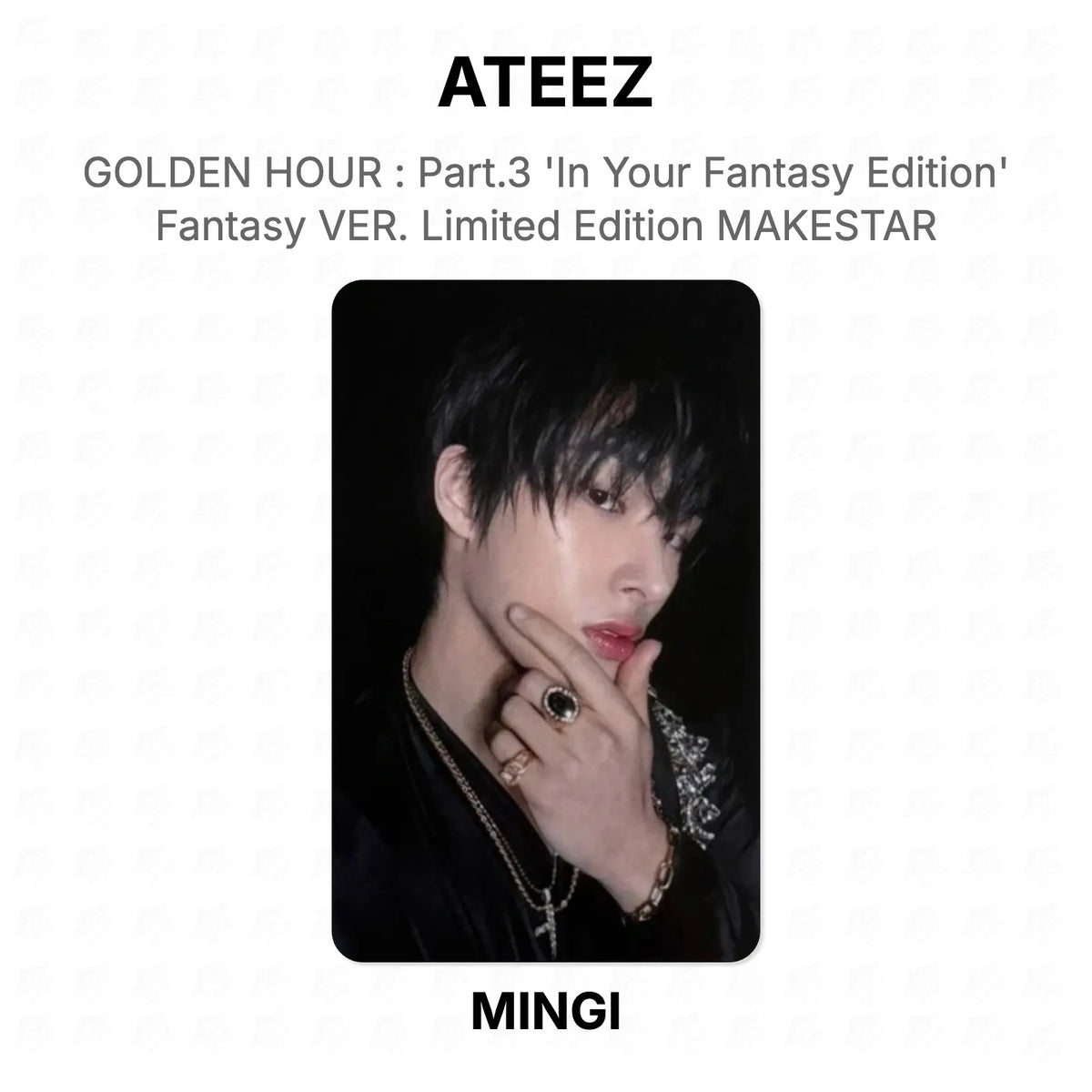 ATEEZ GOLDEN HOUR : Part.3 'In Your Fantasy Edition' Fantasy VER. Limited Edition MAKESTAR Official Photocard