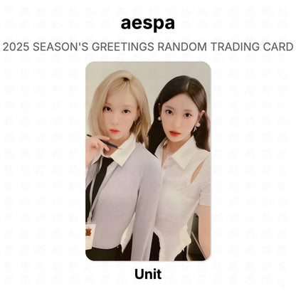 aespa 2025 SEASON'S GREETINGS RANDOM TRADING CARD Official Photocard
