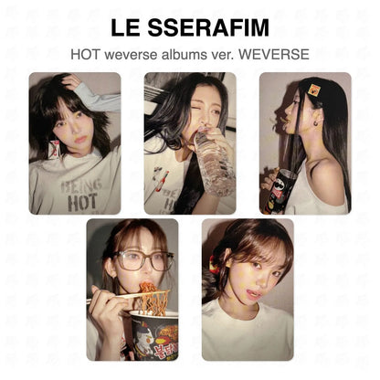 LE SSERAFIM HOT weverse albums ver. WEVERSE Official Photocard