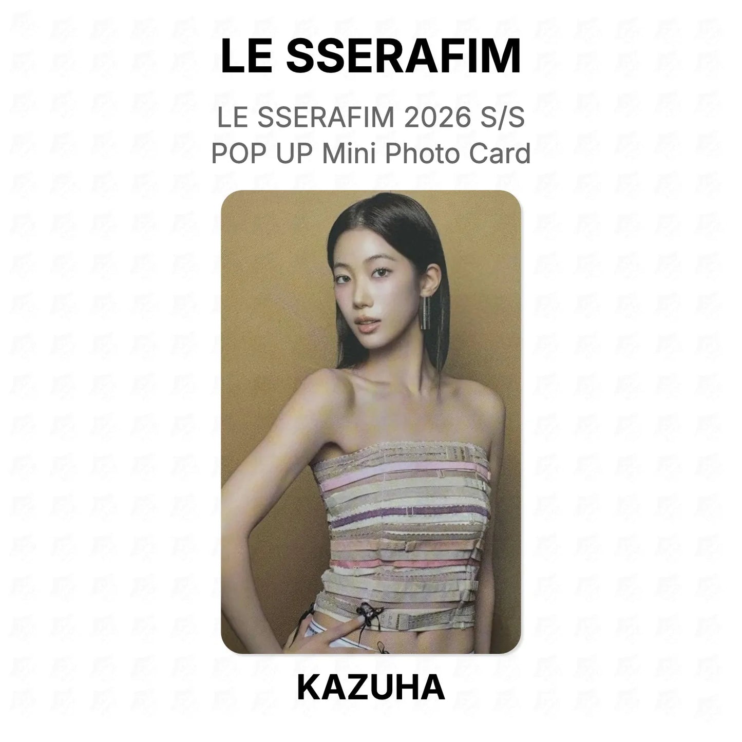 LE SSERAFIM 2026 S/S POP UP Mini Photo Card Official Photocard