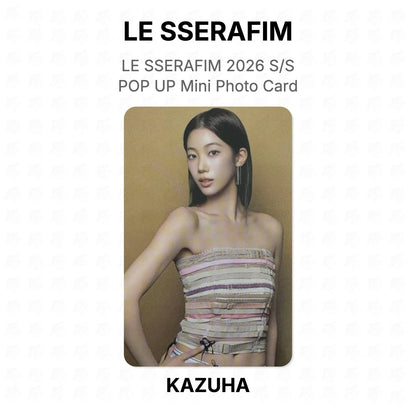 LE SSERAFIM 2026 S/S POP UP Mini Photo Card Official Photocard