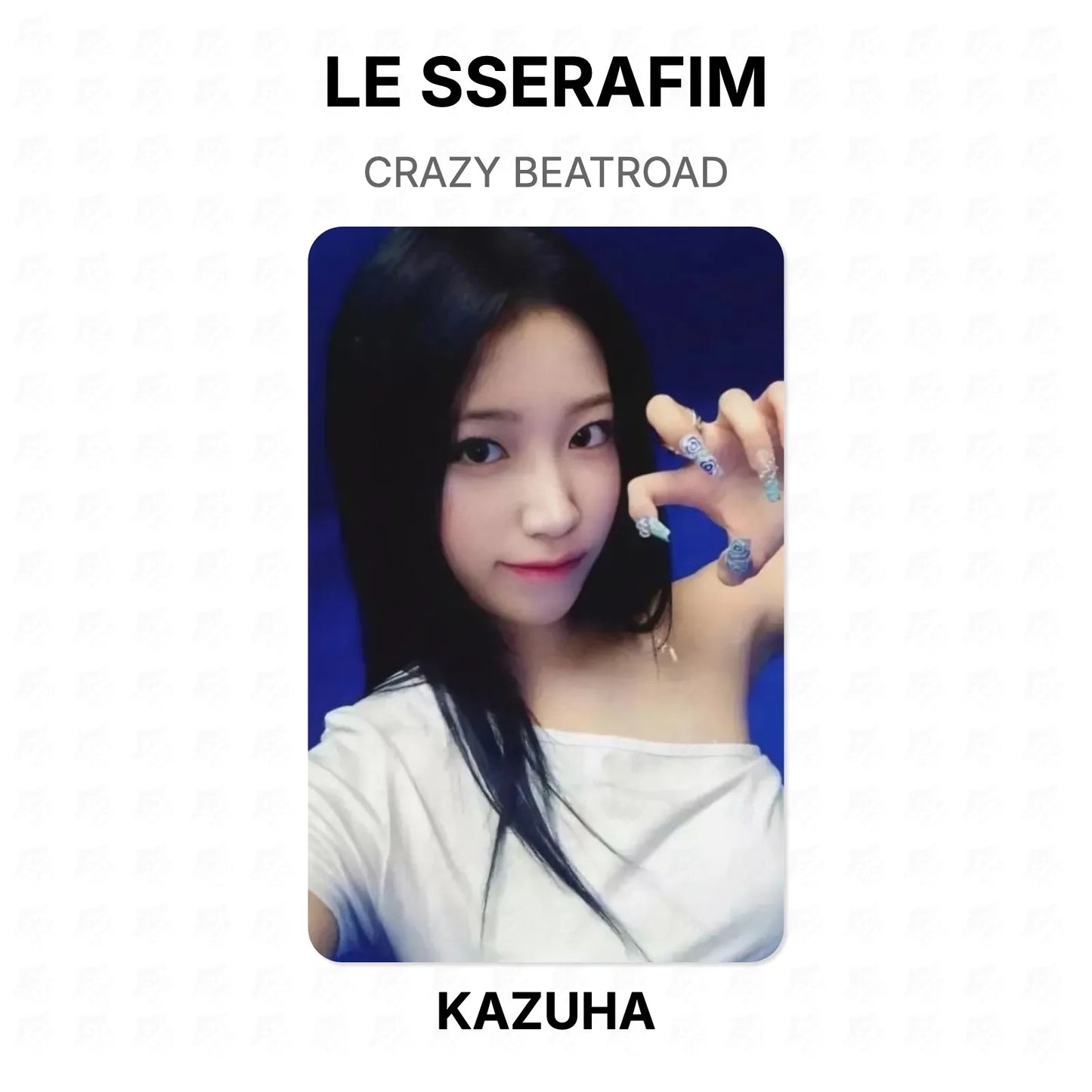 LE SSERAFIM CRAZY BEATROAD Official Photocard