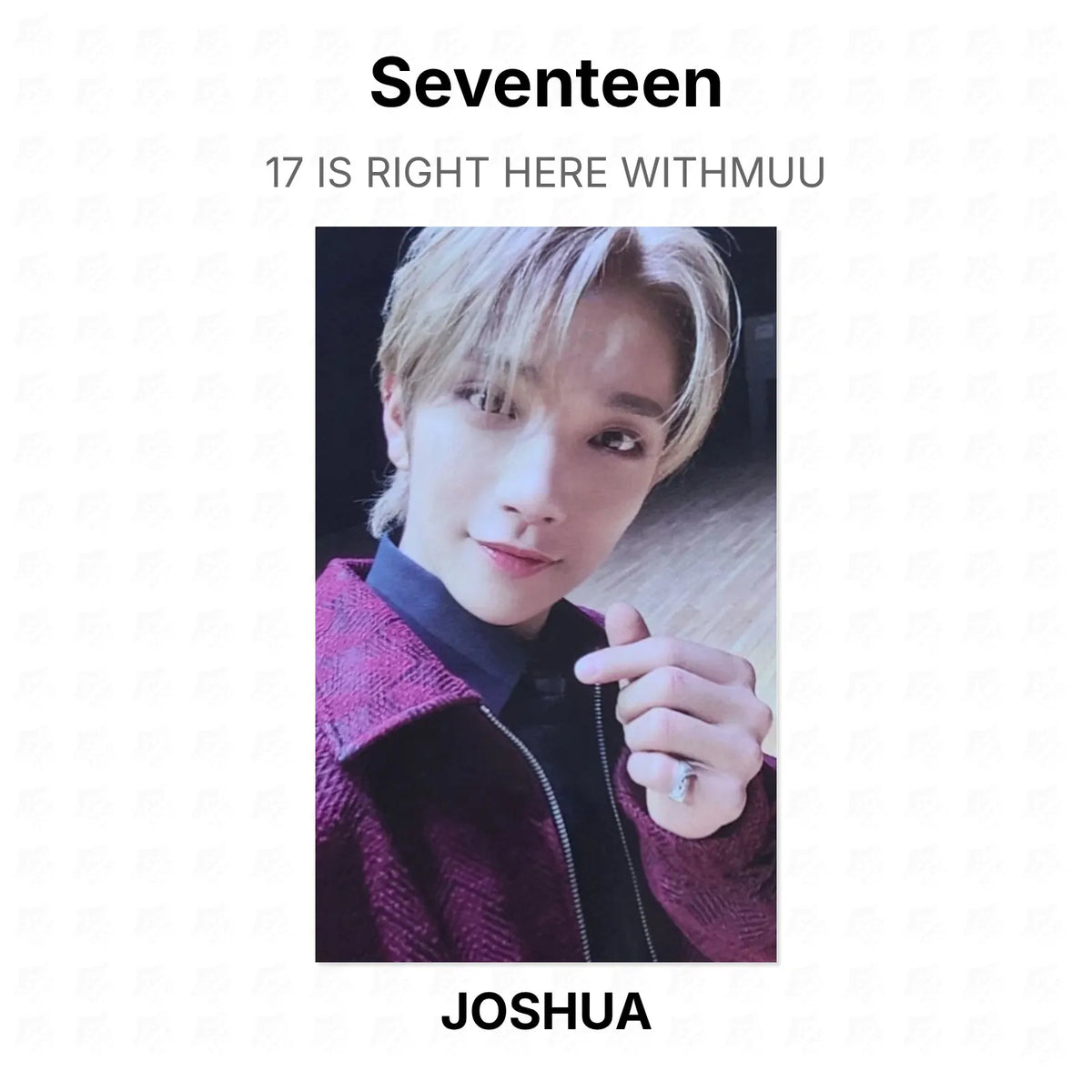 Seventeen 17 IS RIGHT HERE WITHMUU Official Photocard