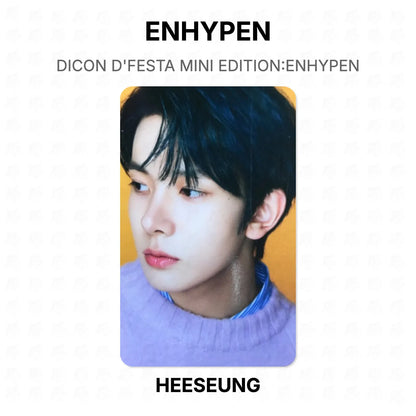 ENHYPEN DICON D'FESTA MINI EDITION:ENHYPEN Official Photocard