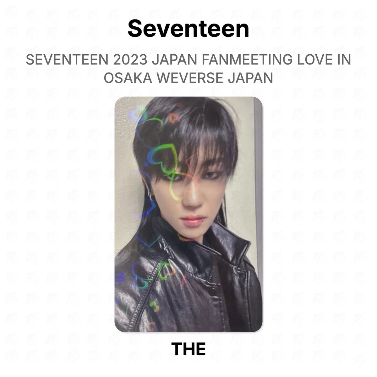 Seventeen 2023 JAPAN FANMEETING LOVE IN OSAKA WEVERSE JAPAN Official Photocard