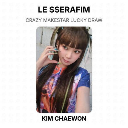 LE SSERAFIM CRAZY MAKESTAR LUCKY DRAW Official Photocard