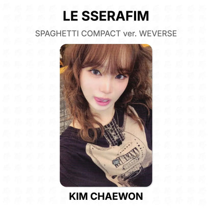 LE SSERAFIM SPAGHETTI COMPACT ver. WEVERSE Official Photocard