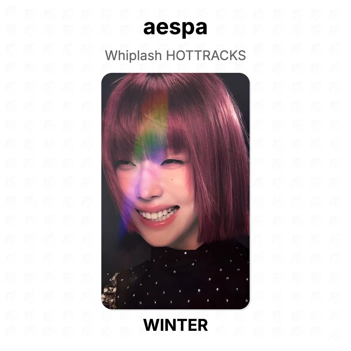 aespa Whiplash HOTTRACKS Official Photocard