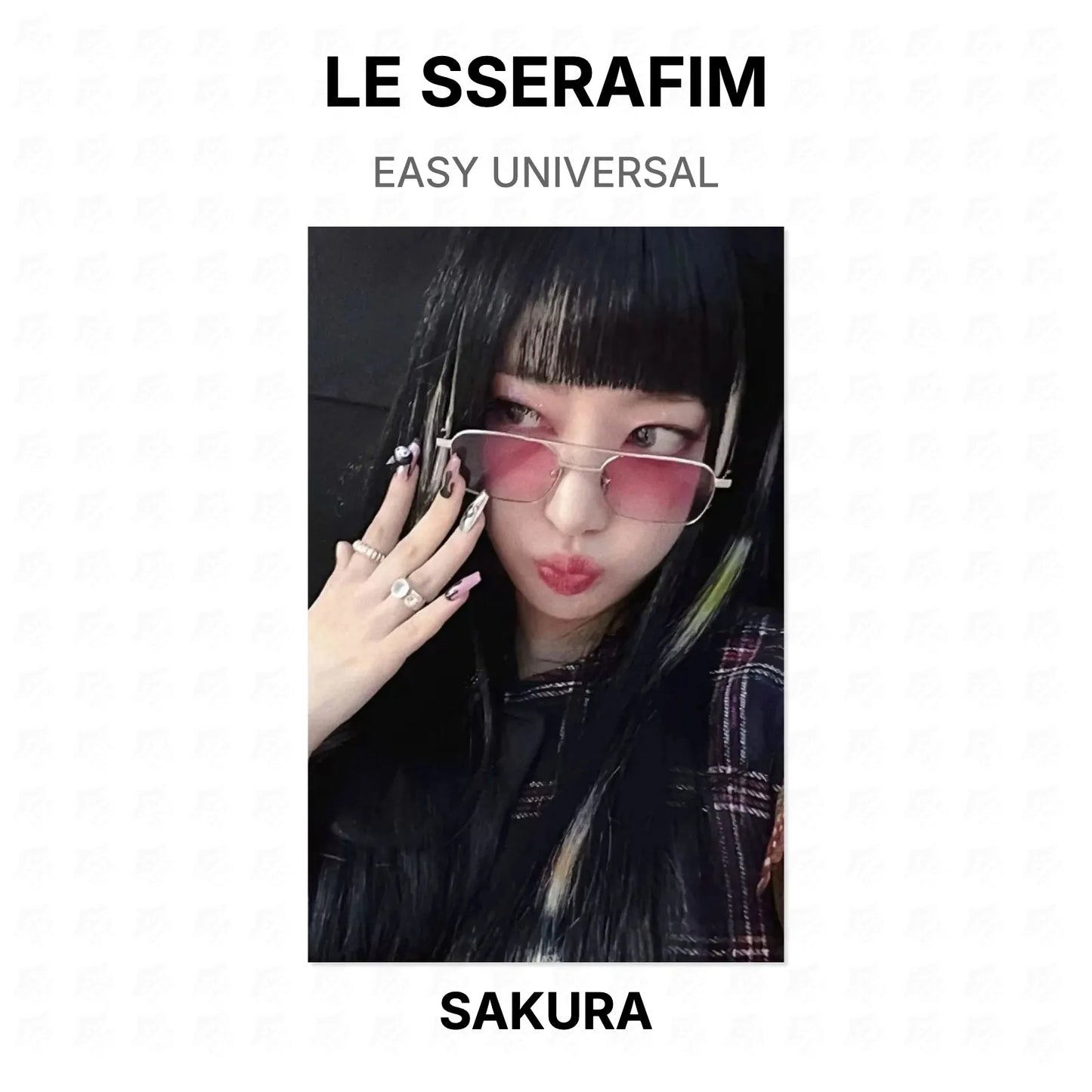 LE SSERAFIM EASY UNIVERSAL Official Photocard