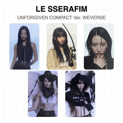 LE SSERAFIM UNFORGIVEN COMPACT Ver. WEVERSE Official Photocard