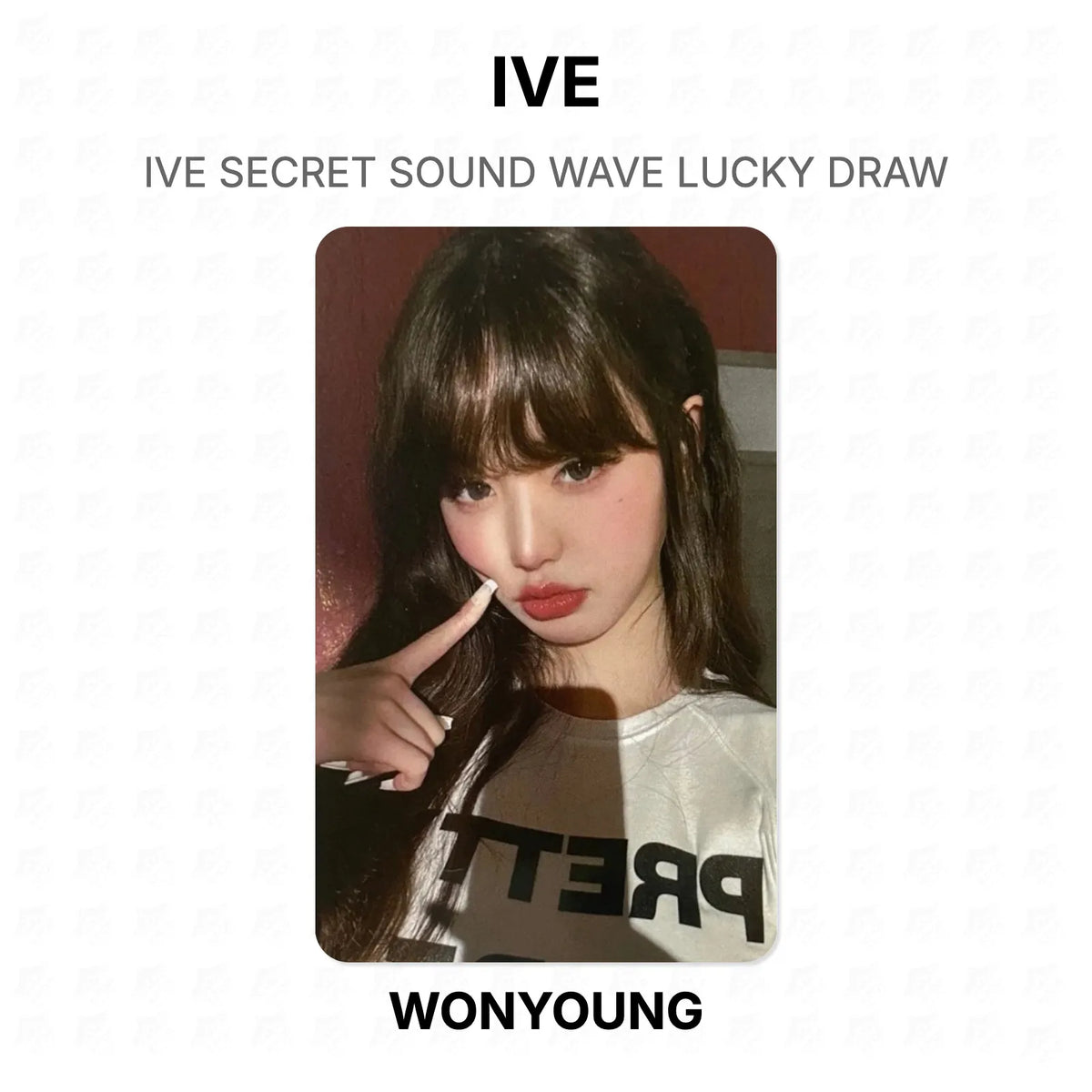 IVE SECRET SOUND WAVE LUCKY DRAW Official Photocard