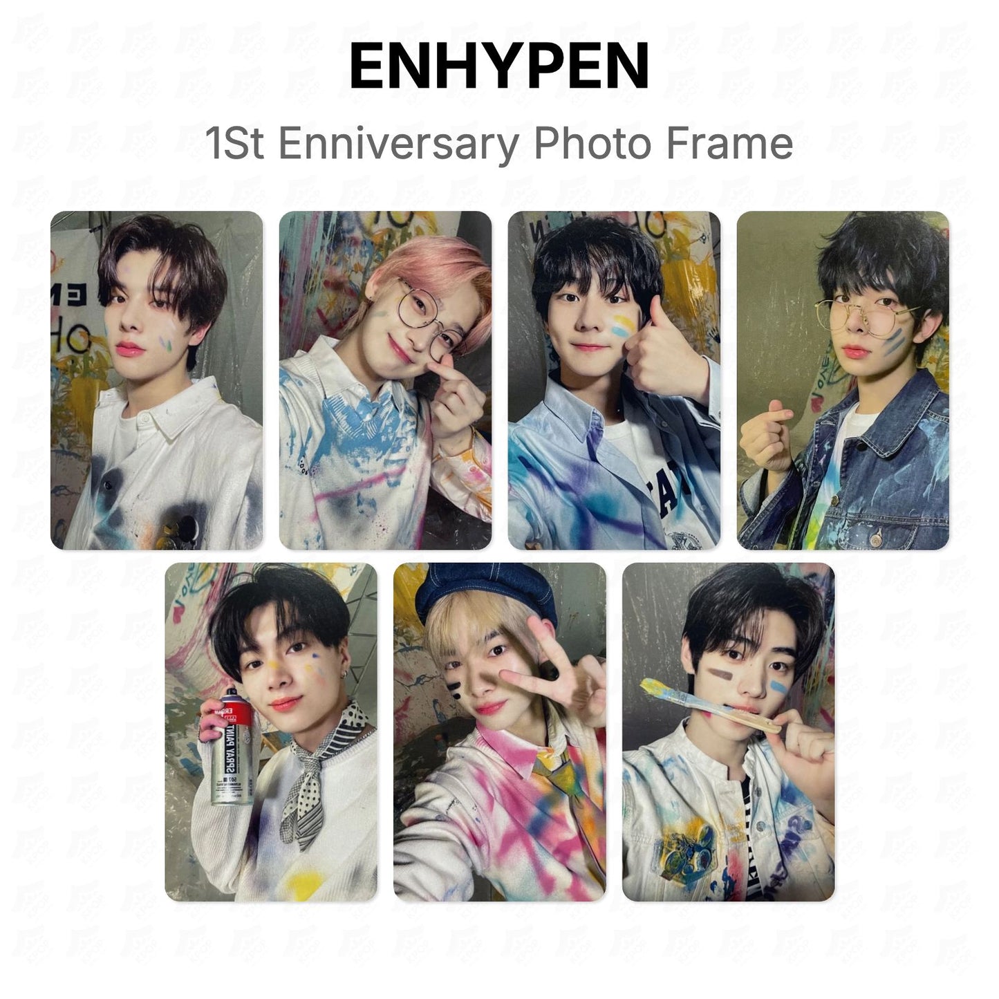 ENHYPEN 1st Enniversary Fotorahmen Offizielle Fotokarte