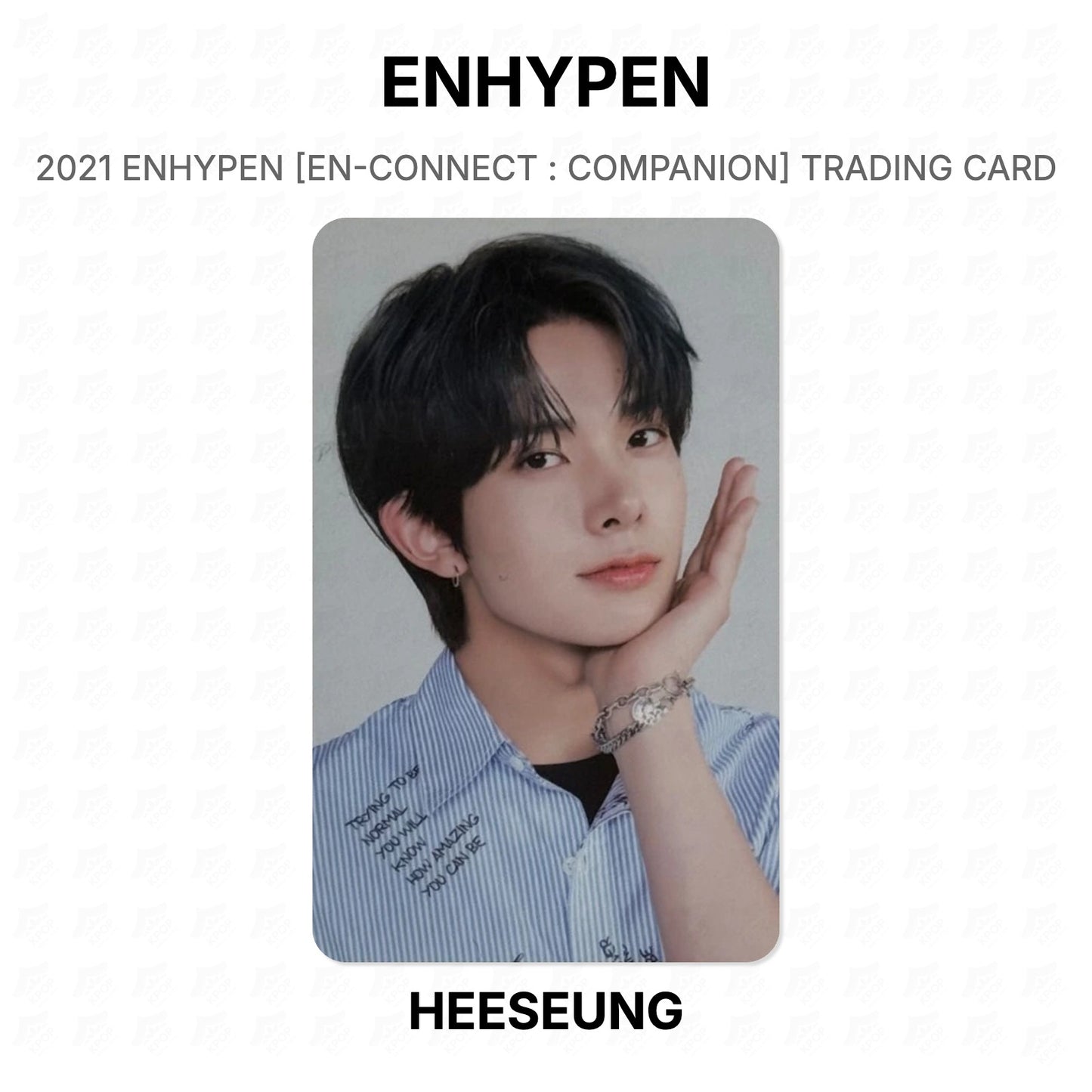 ENHYPEN 2021 ENHYPEN [EN-CONNECT : COMPANION] TRADING CARD Official Photocard