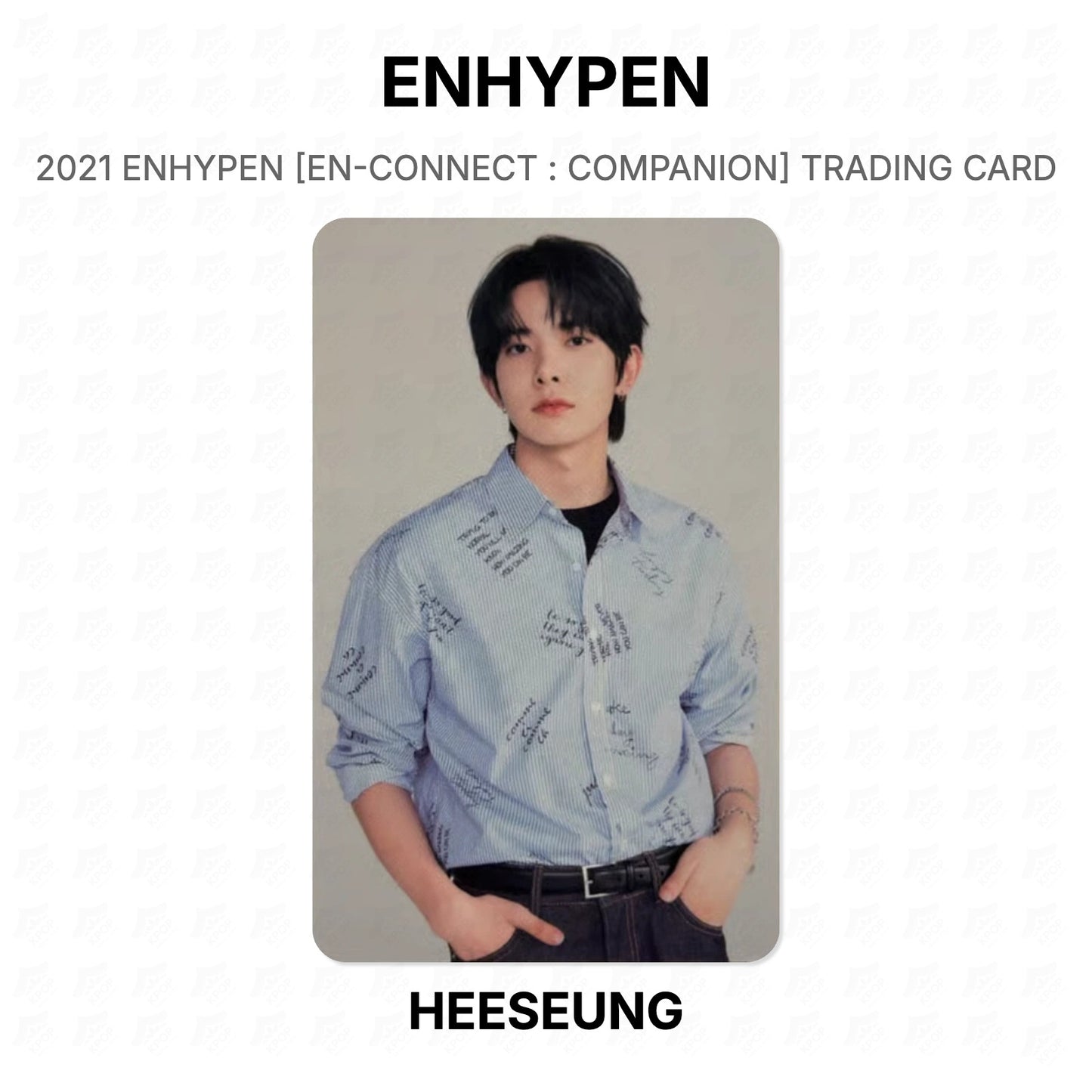 ENHYPEN 2021 ENHYPEN [EN-CONNECT : COMPANION] TRADING CARD Official Photocard