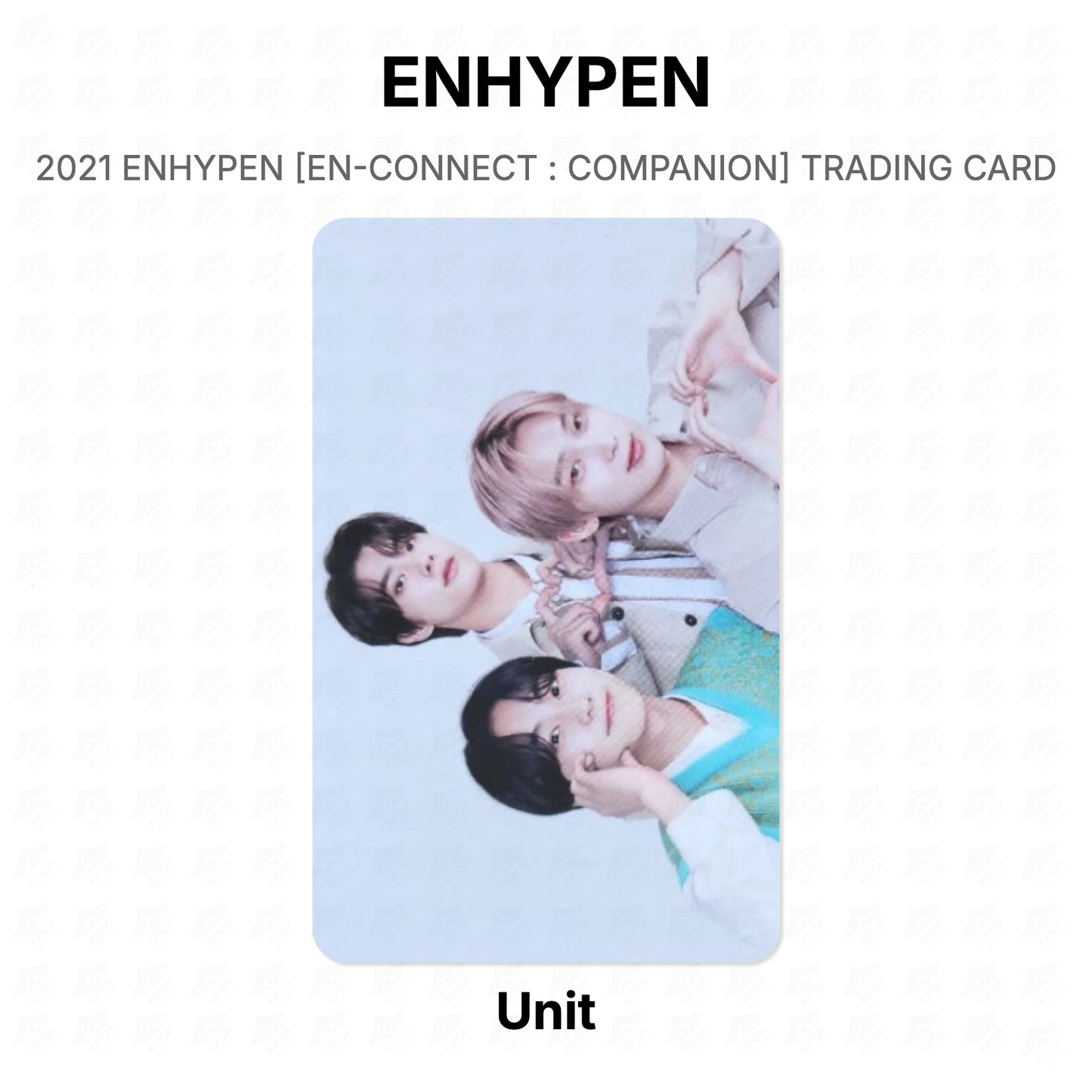 ENHYPEN 2021 ENHYPEN [EN-CONNECT : COMPANION] TRADING CARD Official Photocard