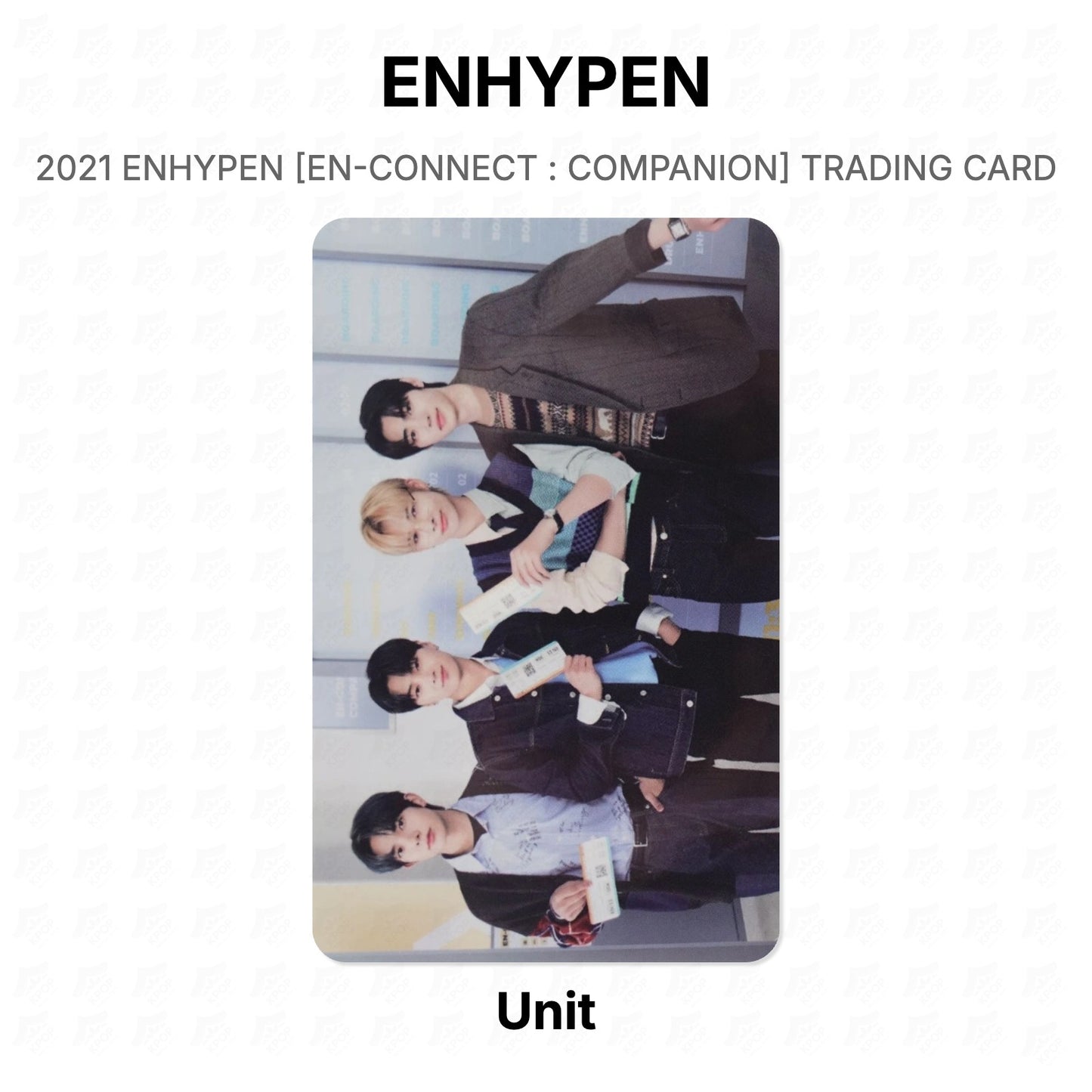 ENHYPEN 2021 ENHYPEN [EN-CONNECT : COMPANION] TRADING CARD Official Photocard