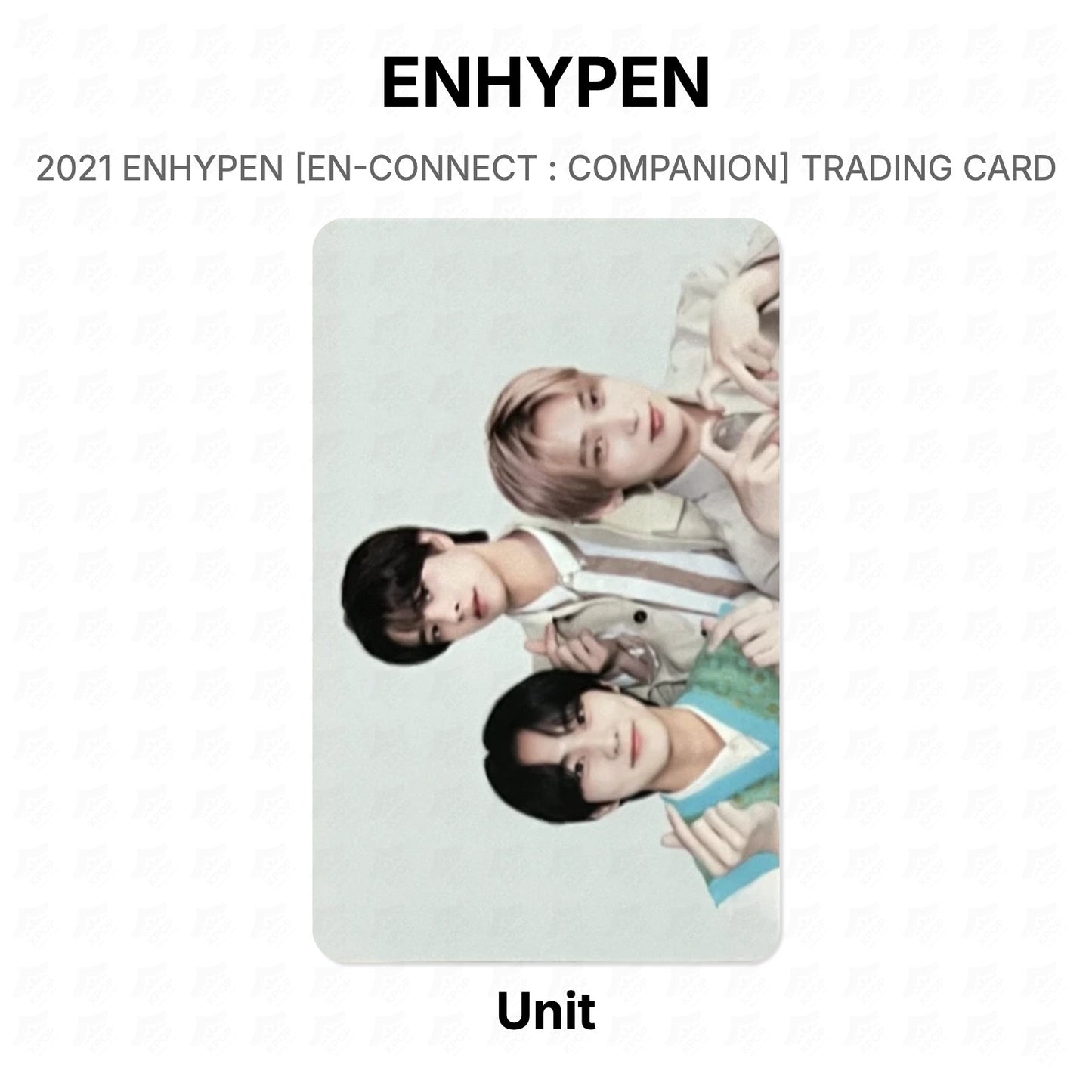 ENHYPEN 2021 ENHYPEN [EN-CONNECT : COMPANION] TRADING CARD Official Photocard