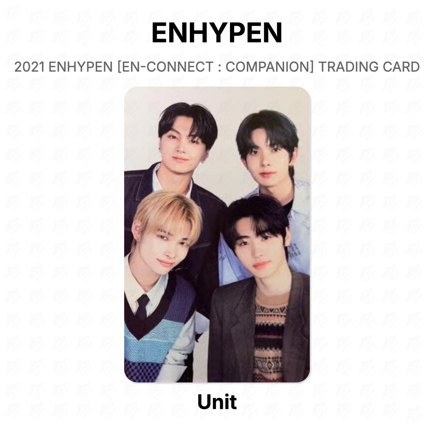 ENHYPEN 2021 ENHYPEN [EN-CONNECT : COMPANION] TRADING CARD Official Photocard