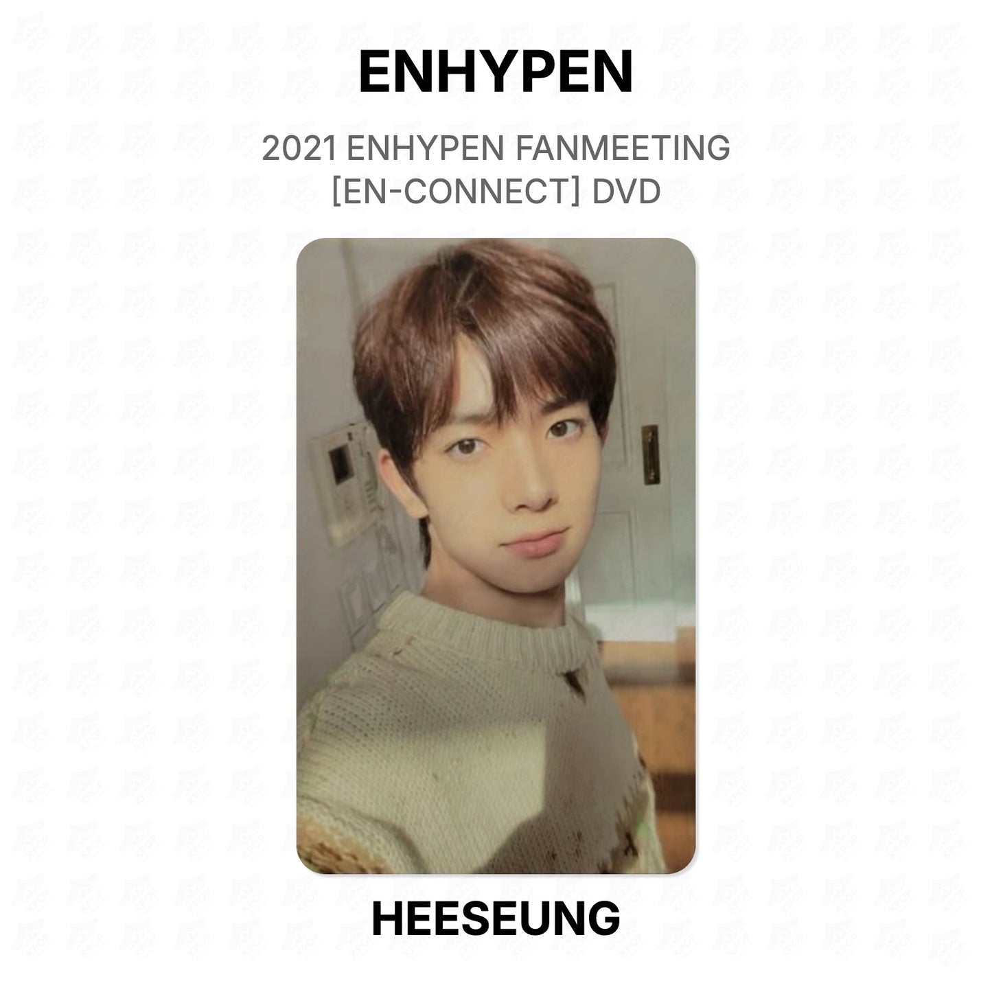 ENHYPEN 2021 ENHYPEN FANMEETING [EN-CONNECT] DVD Official Photocard