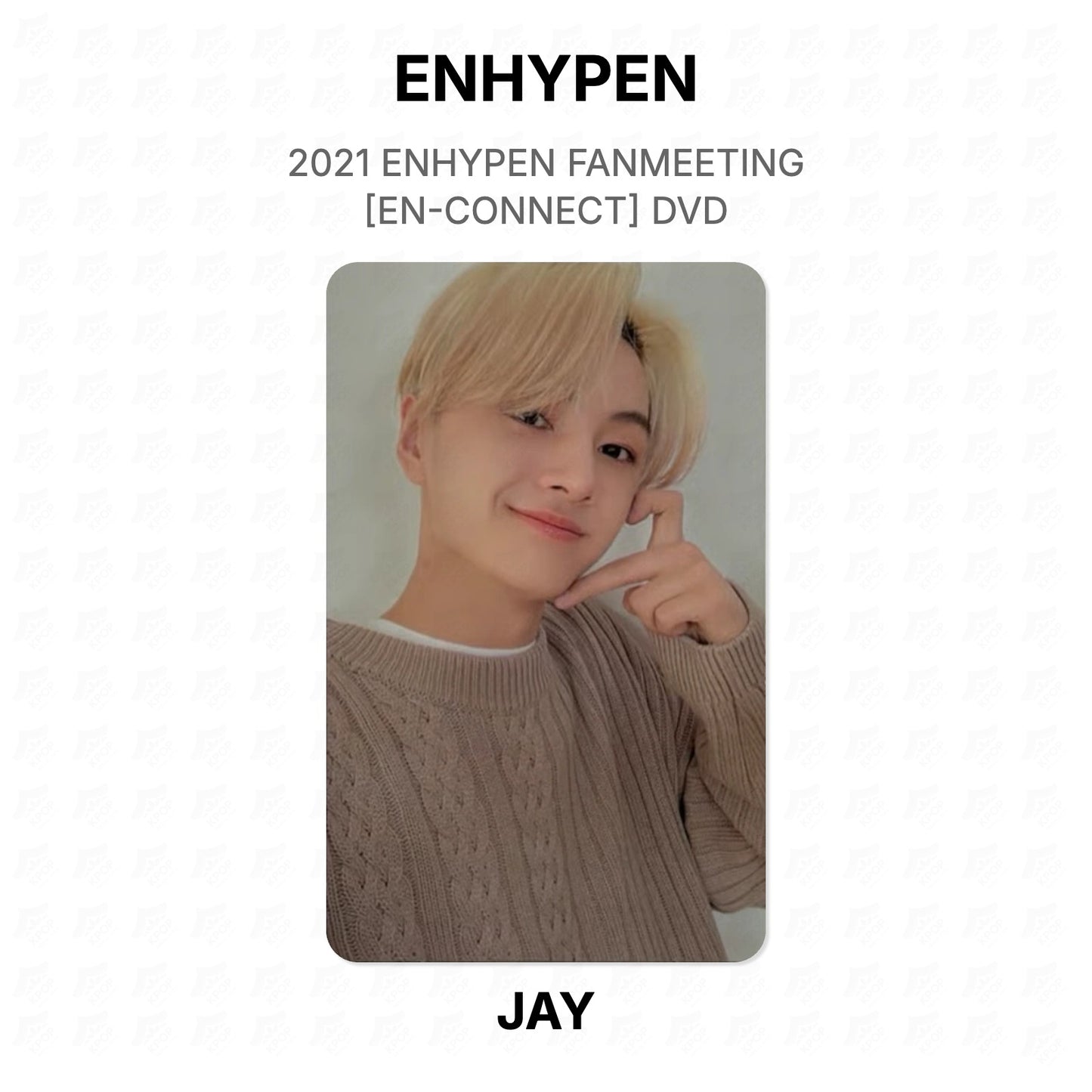 ENHYPEN 2021 ENHYPEN FANMEETING [EN-CONNECT] DVD Official Photocard