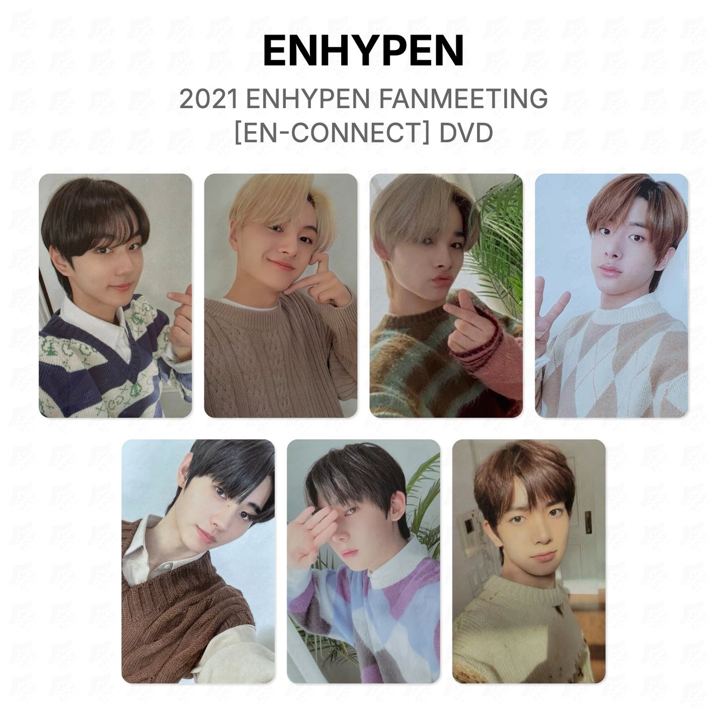 ENHYPEN 2021 ENHYPEN FANMEETING [EN-CONNECT] DVD Official Photocard