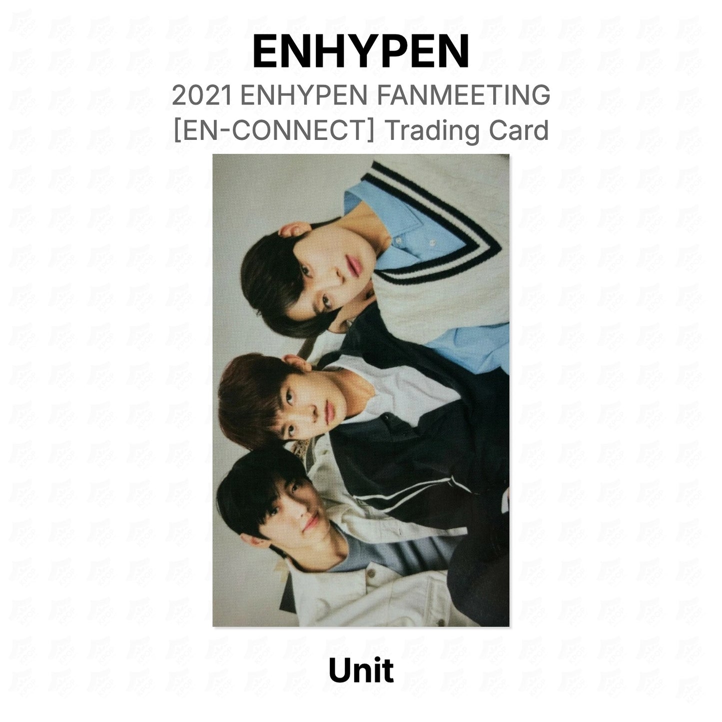 ENHYPEN 2021 ENHYPEN FANMEETING [EN-CONNECT] Trading Card Official Photocard