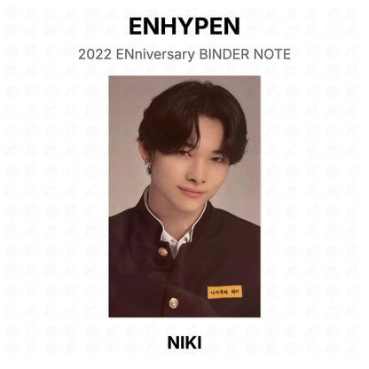 ENHYPEN 2022 ENniversary BINDER NOTE Official Photocard