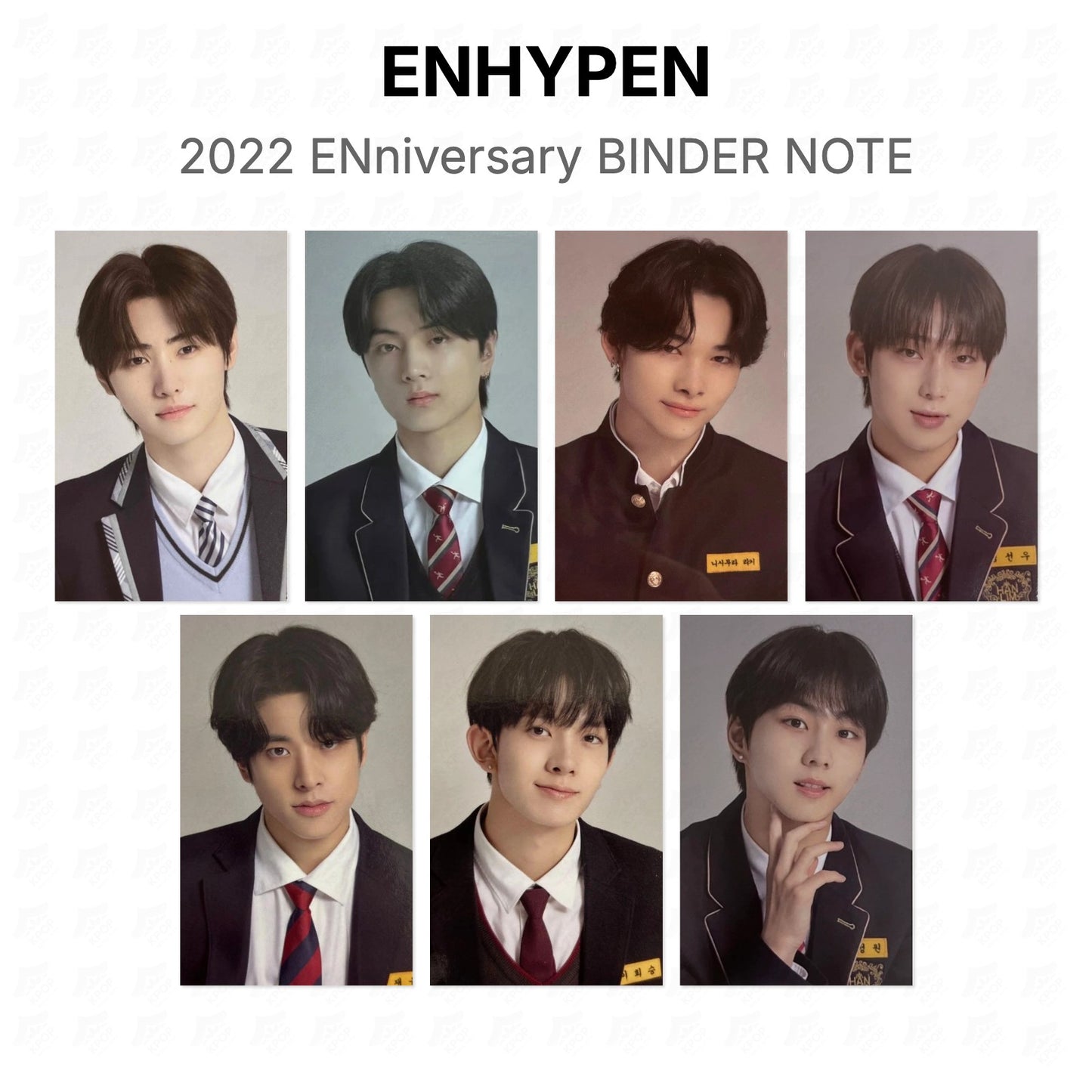 ENHYPEN 2022 ENniversary BINDER NOTE Official Photocard