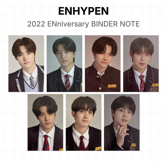 ENHYPEN 2022 ENniversary BINDER NOTE Official Photocard