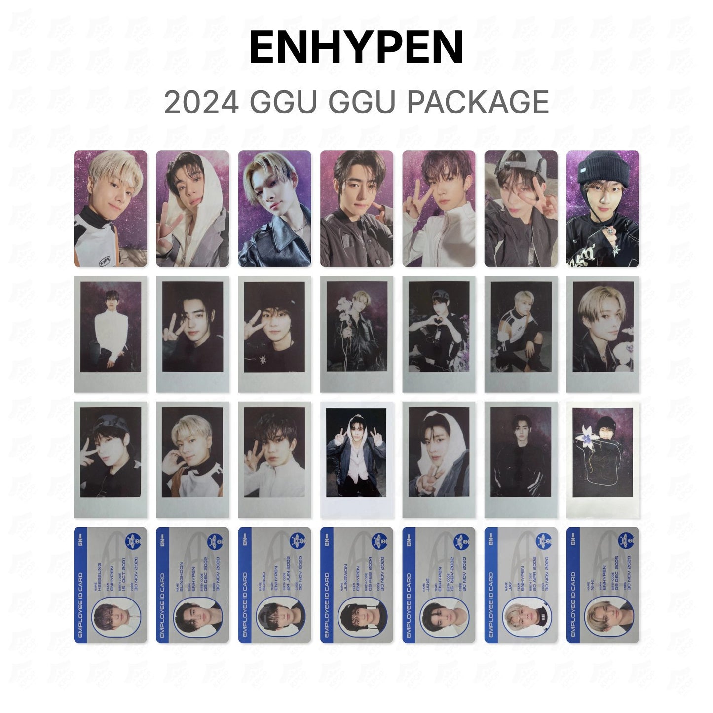 ENHYPEN 2024 GGU GGU PACKAGE Official Photocard