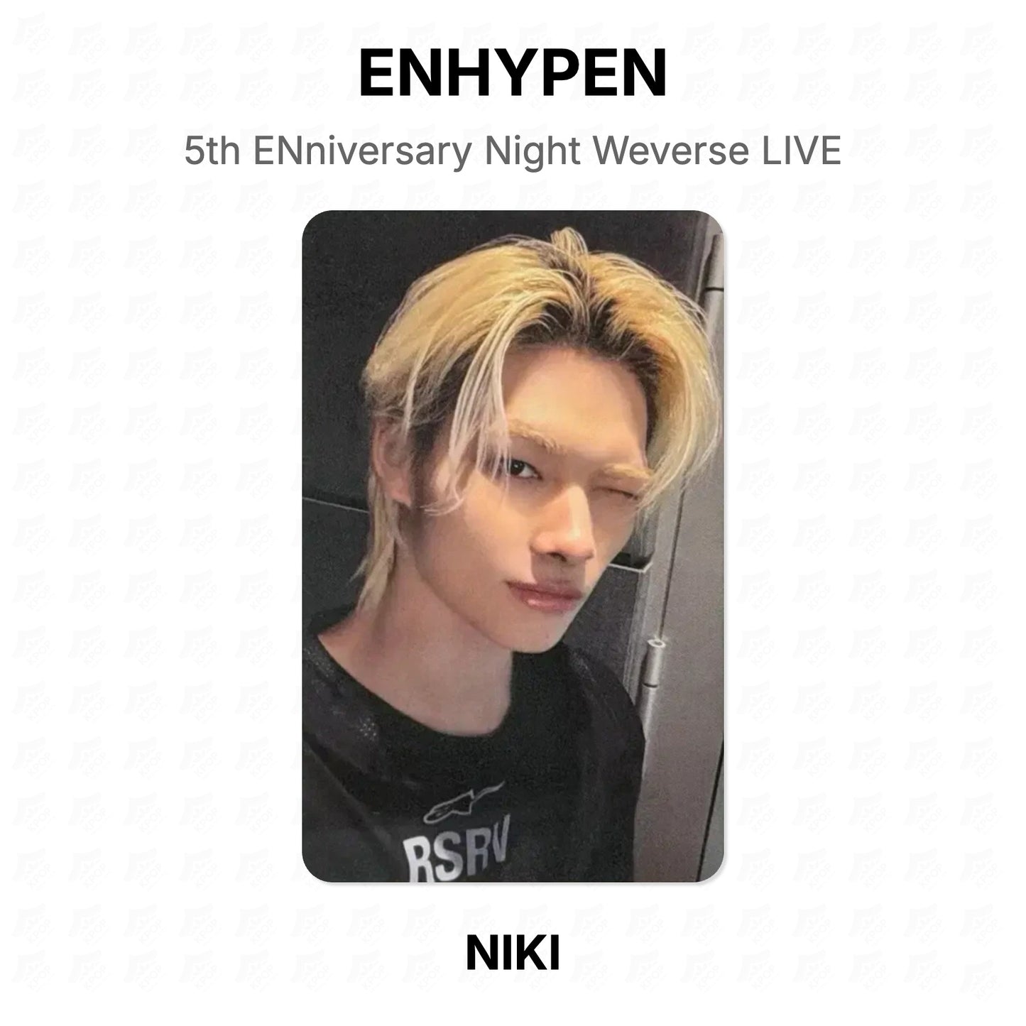 ENHYPEN 5th ENniversary Night Weverse LIVE Official Photocard