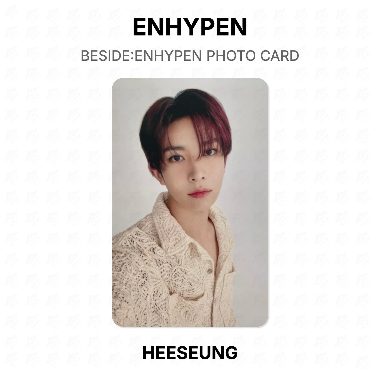 ENHYPEN BESIDE:ENHYPEN PHOTO CARD Official Photocard