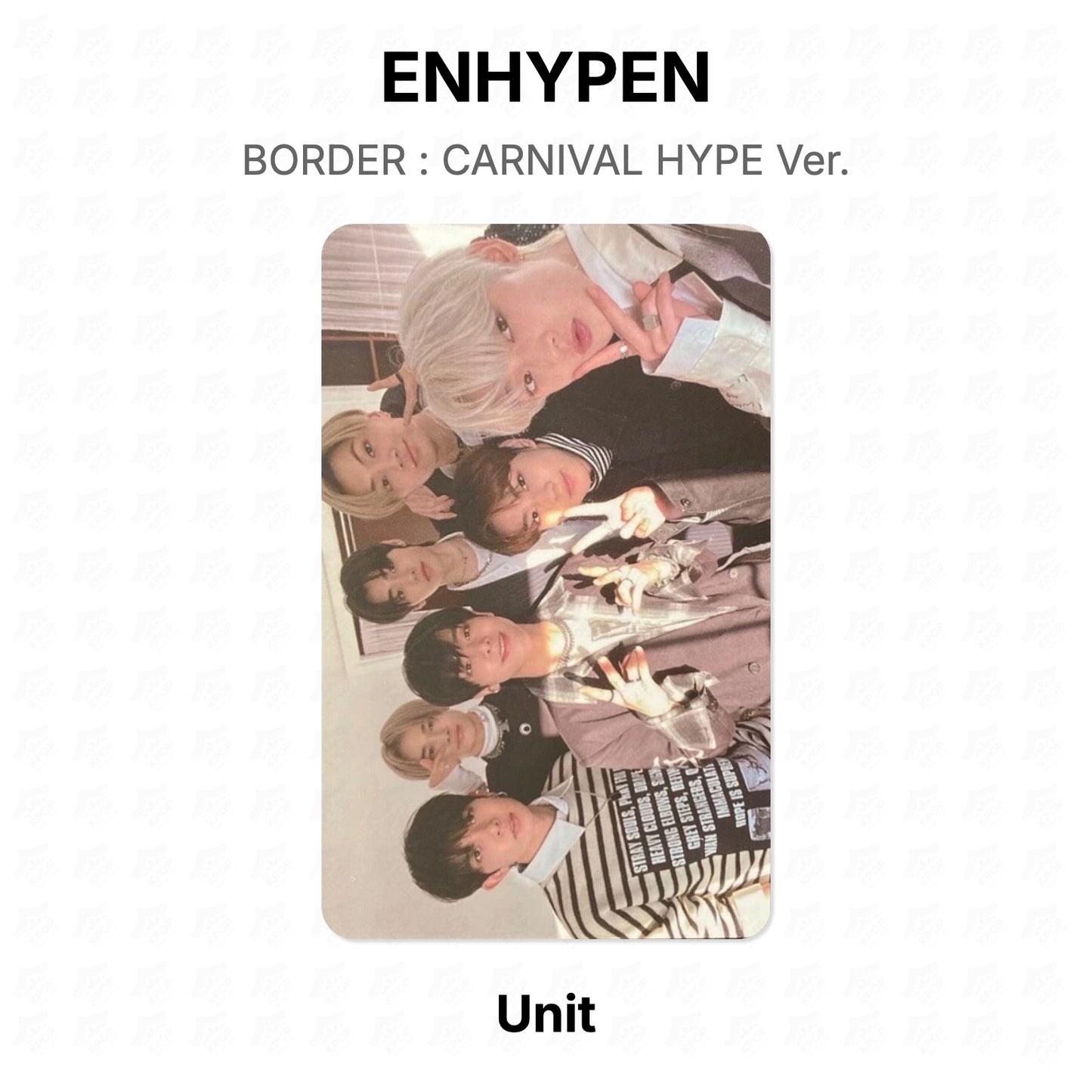 ENHYPEN BORDER : CARNIVAL HYPE Ver. Official Photocard