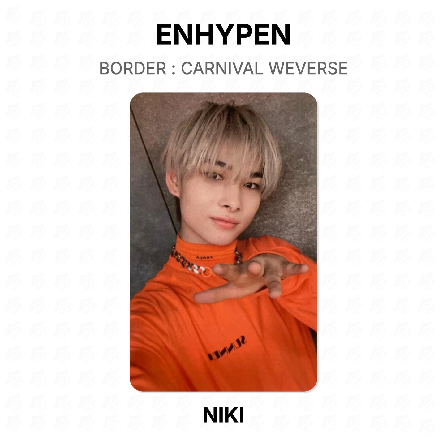 ENHYPEN BORDER : CARNIVAL WEVERSE Official Photocard
